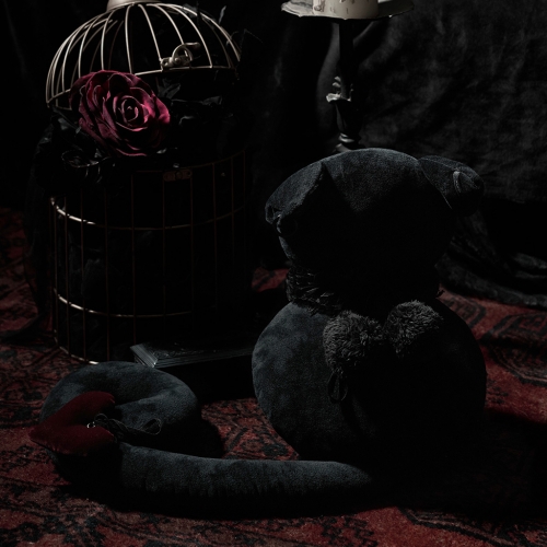 Gothic Faceless Black Cat Toy JG-001ZH
