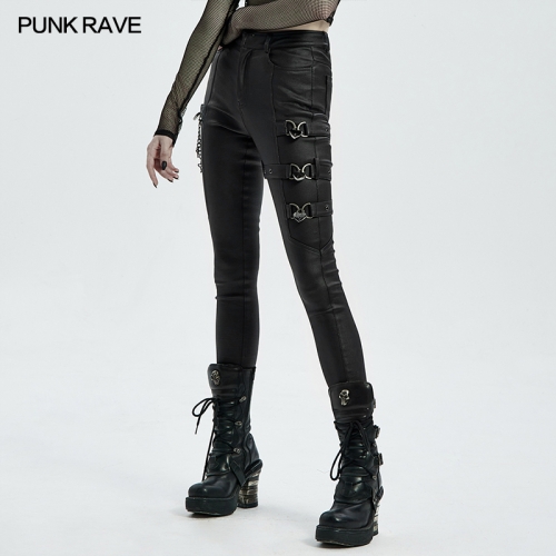 Punk Rave Hardware Love Locks Sexy And Rebellious Punk Sexy Rebellious Tights WK-466NCF